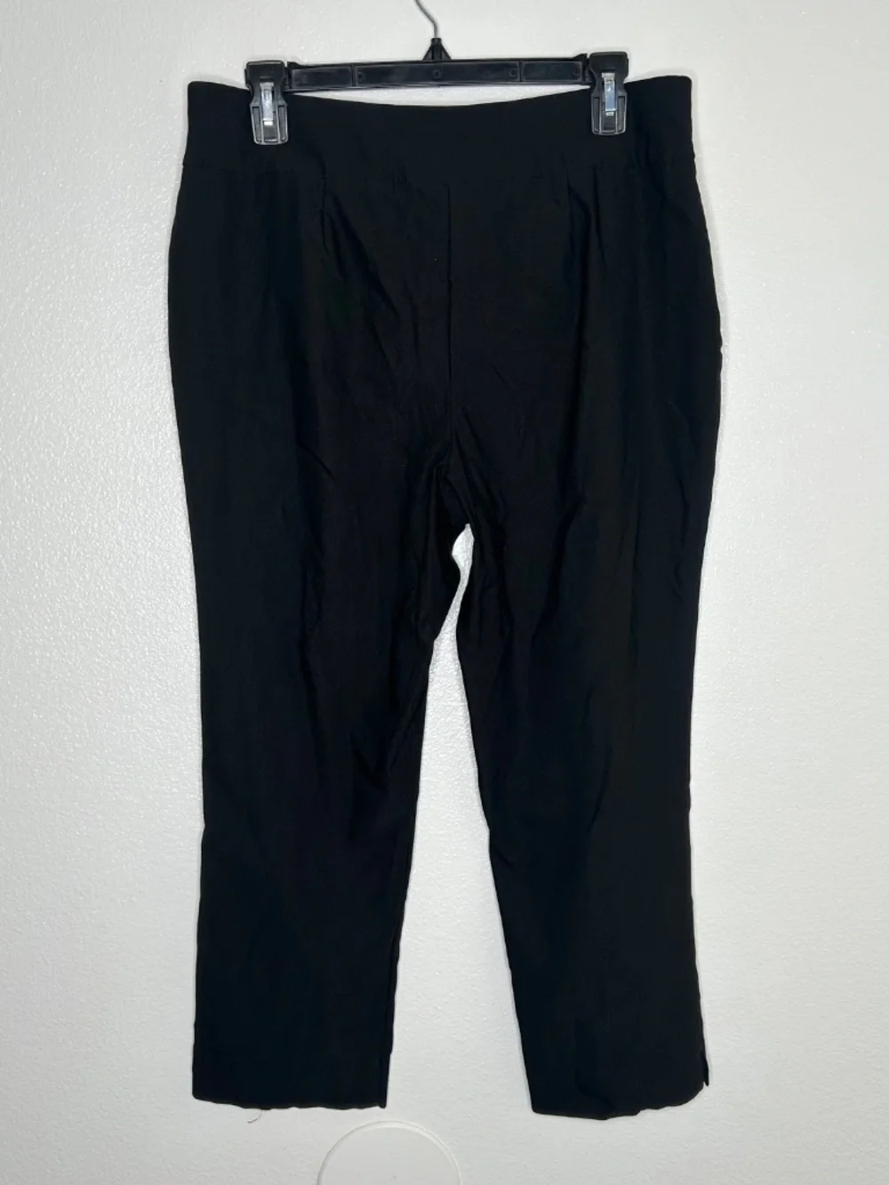Chicos So Slimming Womens Black Crop Stretch Pull-On Pants Size 0.5/ 6